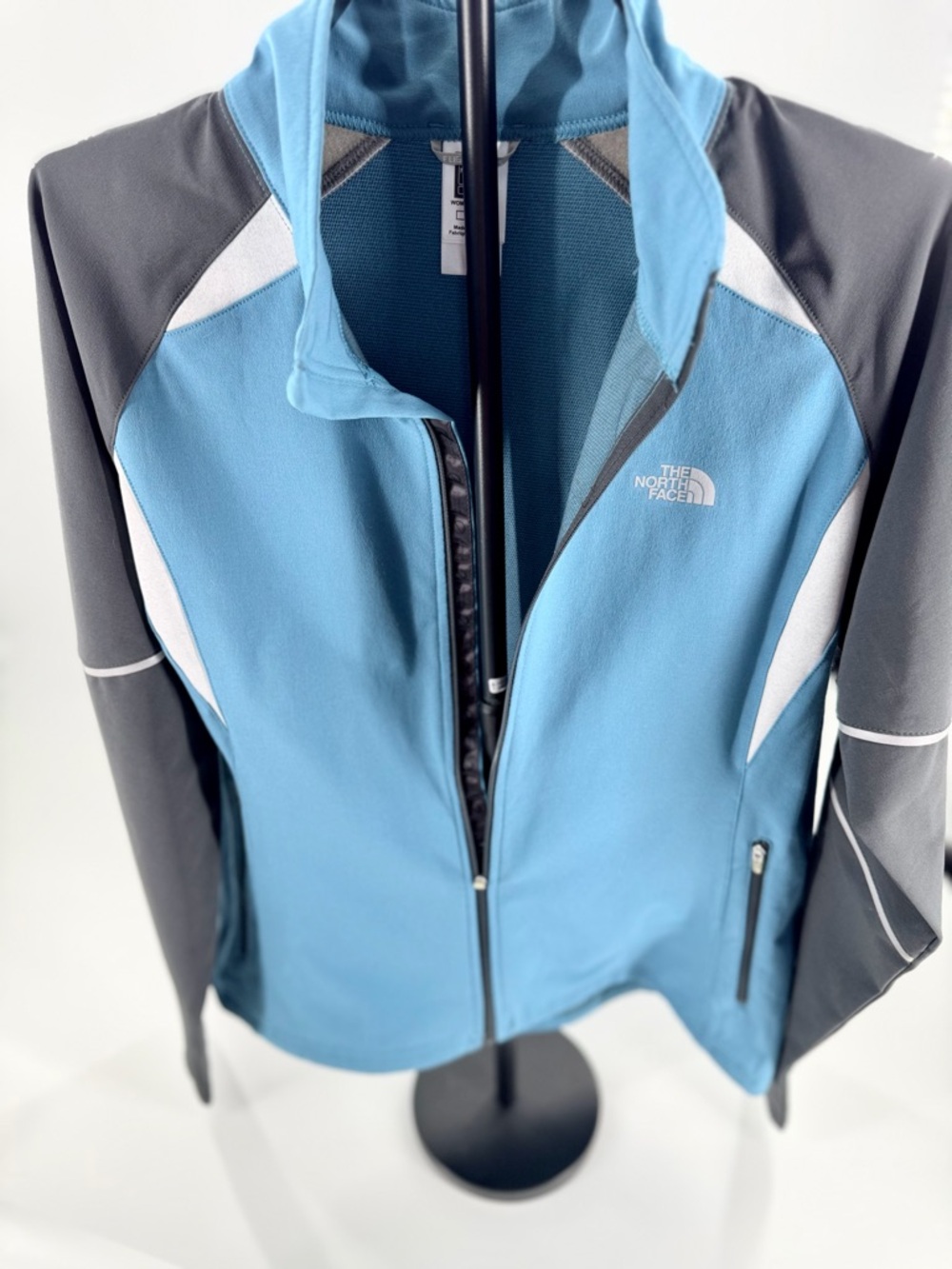 The North Face Flight Series Jacket Women XL Blue Full Zip Running Windbreaker - Picture 3 of 9